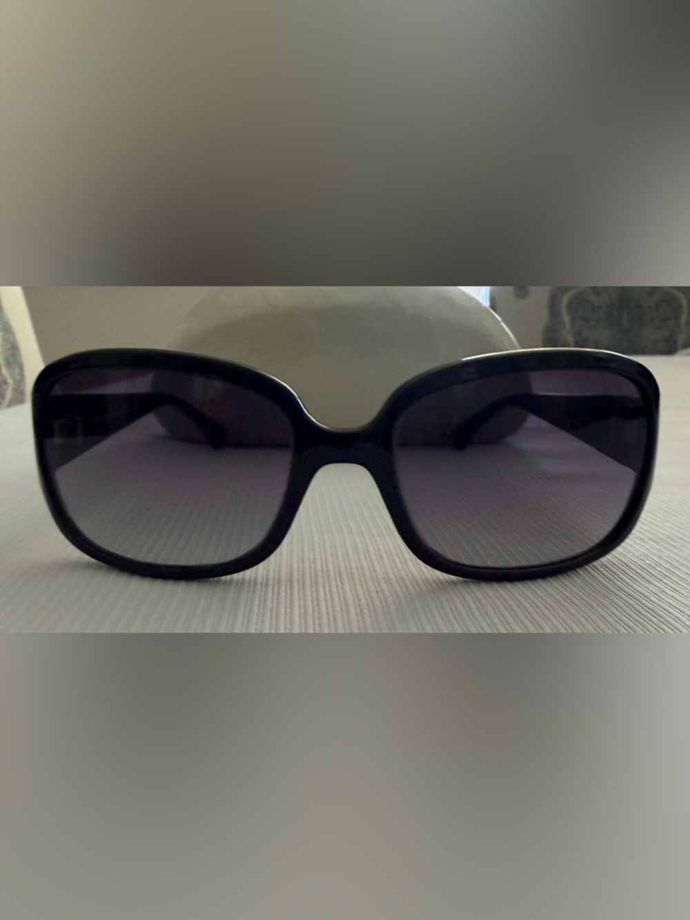 Coach Women's Lacey Black Sunglasses with Smoky Gradient Lenses - Picture 2 of 6